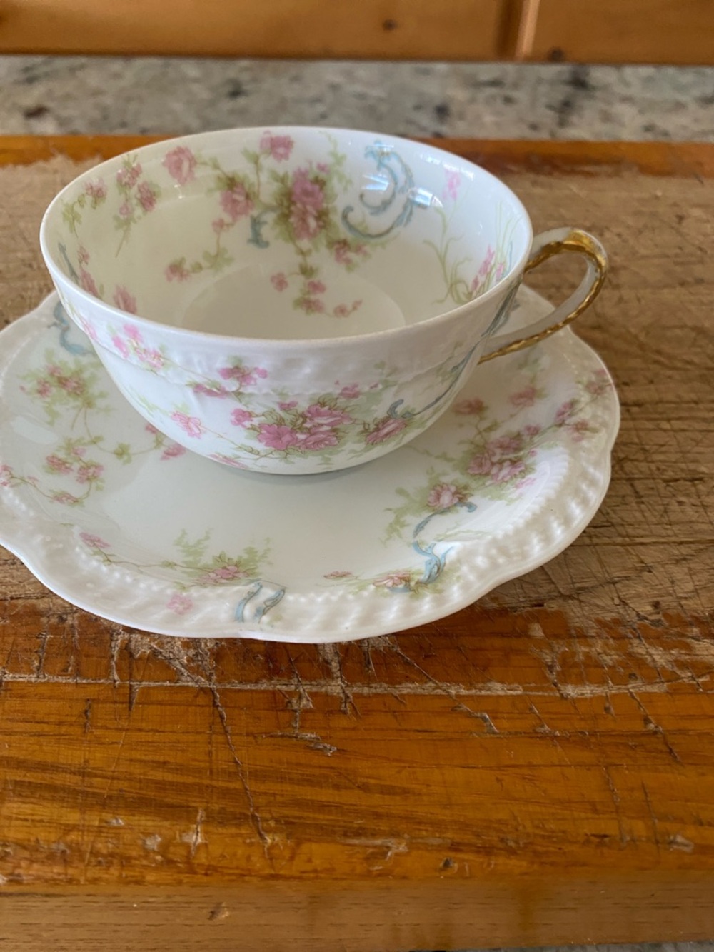 Haviland Limoge “The Princess” cup and saucer